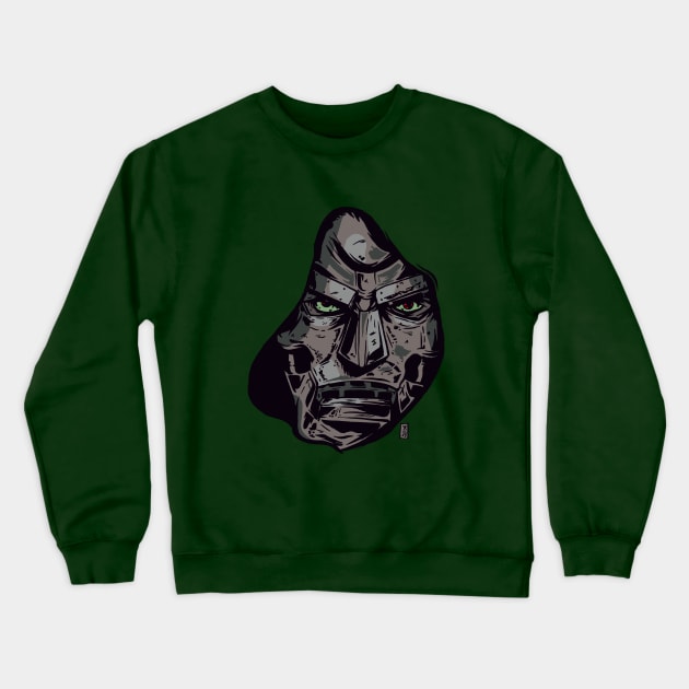 Hooded Doom Crewneck Sweatshirt by Thomcat23